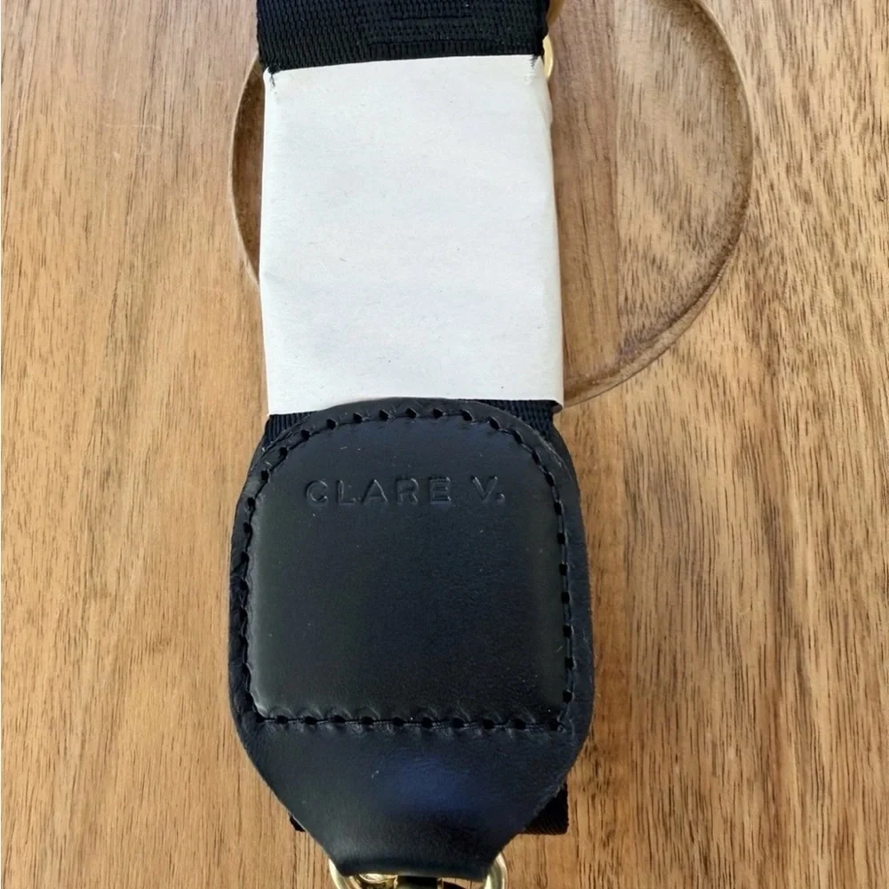 Clare V Black ciao Strap adjustable NWT